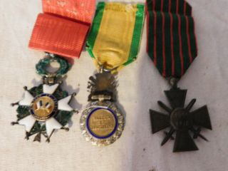 WW1 French medal group,  Including Legion of Honor,  and 50 year anniversary of WW 8