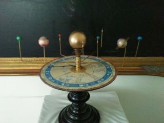 Antiqued Orrery Planetarium By South Carolina Artist,  Will S.  Anderson