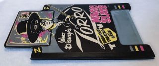 Vintage Walt Disney ' s ZORRO Drawing Tracing Magic Slate Game & Board 9