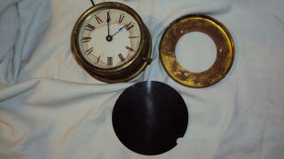 Antique Standard Electric Time Company Master Slave Clock Pilot Brass Interior