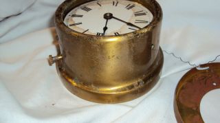 Antique Standard Electric Time Company Master Slave clock Pilot Brass Interior 4