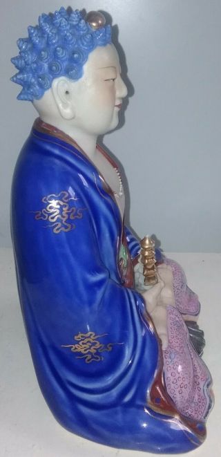 Antique Chinese Porcelain Buddha figurine early Peoples ' s Republic of China. 5