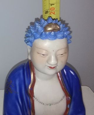 Antique Chinese Porcelain Buddha figurine early Peoples ' s Republic of China. 6