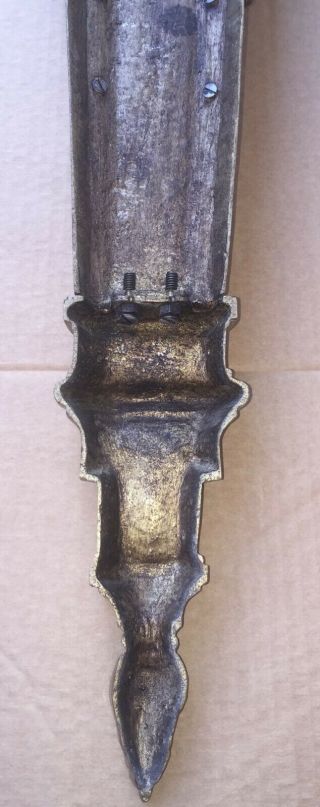Antique Wall Hanging bronze brass Candle Holders/Sconces Very Heavy 11