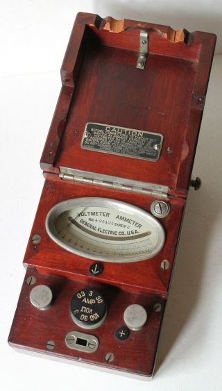 Voltmeter Ammeter General Electric Co.  No.  498425 Type 2 Pat Mar.  16,  1915