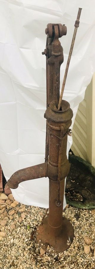 Vintage Dempster Windmill Co.  Beatrice NE Cast Iron Antique Hand Water Well Pump 4