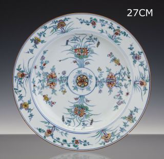 Stunning Chinese Porcelain Doucai Charger - 18th Century - Kangxi - Top - 27cm