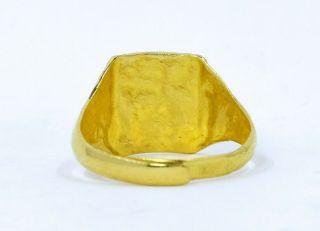 vintage 24k solid gold ring.  999 adjustable size,  chinese characters 3