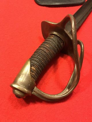 Civil War Model 1840 Cavalry Saber with Scabbard by Friedrick Potter 3