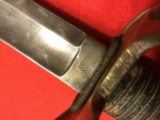 Civil War Model 1840 Cavalry Saber with Scabbard by Friedrick Potter 8