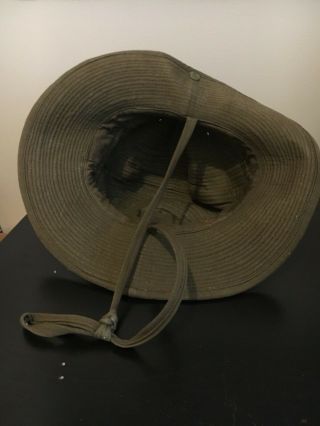Vintage French Army Bush jungle Hat size 58 Indochina War 5
