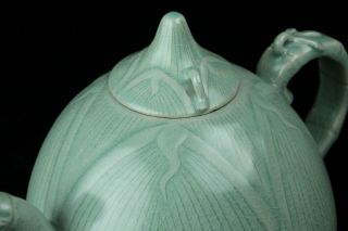 MAY214 KOREAN GORYEO CELADON PORCELAIN EWER WATER JUG 11