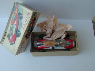 Vintage Japan Tin Astro Racer by Daiya NMIB Batt Op.  With Lights,  Astonish 8