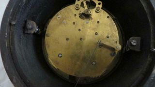 1920s Antique Seth Thomas Key Wind Banjo Wall Clock U.  S.  S.  Constitution Battle 9