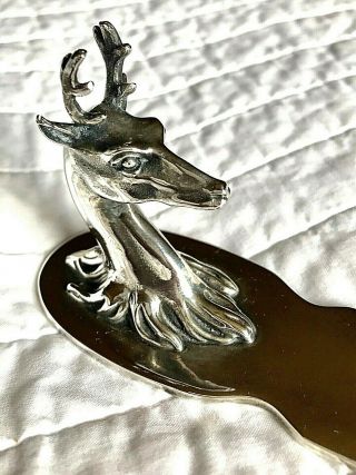Vintage Hermes Deer Head Silver Letter Opener 50s