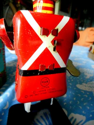 Vintage Walt Disney Babes in Toyland Marching Soldier Tin toy w Box 1961 Linemar 5