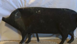 Antique Copper Pig Weather vane 2