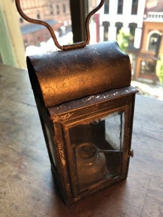 Early Primitive Tin Lantern 1800’s 2