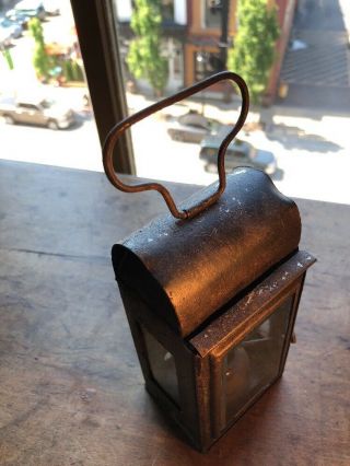 Early Primitive Tin Lantern 1800’s 3