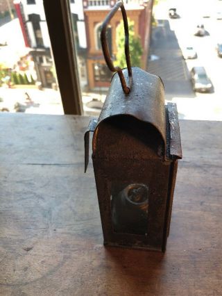 Early Primitive Tin Lantern 1800’s 4