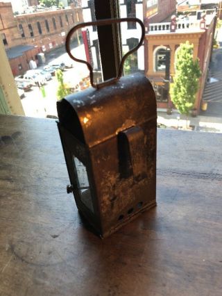 Early Primitive Tin Lantern 1800’s 5