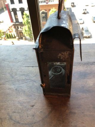 Early Primitive Tin Lantern 1800’s 6