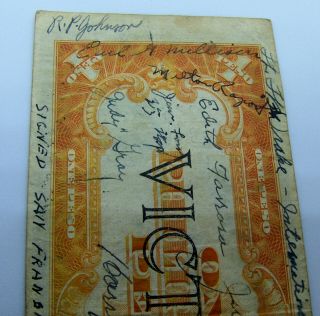 WW2 United Nations Conference Short Snorter Currency Signed on Day 1 in San Fran 3