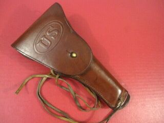 Wwi Us Army Aef M1916 Leather Holster M1911 Pistol - G&k Grafton & Knight 1918 2