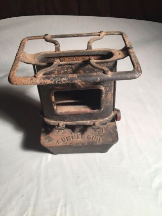 Antique Cast Iron R/r Summer Girl Camp Stove,  Sad Iron Heater No 1 Unique Wow