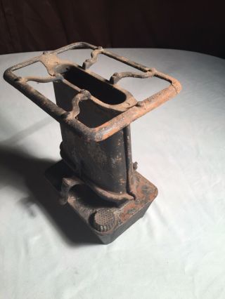 Antique Cast Iron R/R Summer Girl Camp Stove,  Sad Iron Heater No 1 Unique WoW 4