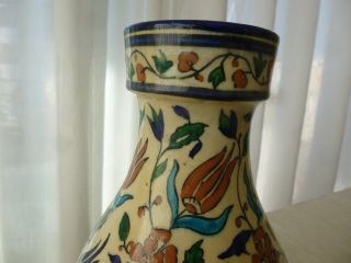 ANTIQUE 1920s GREEK POTTERY KUTAHYA ATHENS OTTOMAN INZIK ISLAMIC CERAMIC VASE 5