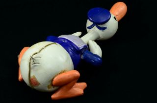 Long Billed Crawling Donald Duck Crawler Celluloid Wind Up Japan 1930 - 40 Disney 4