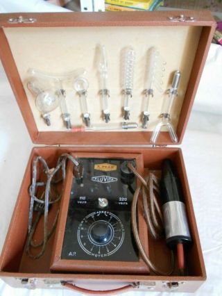 Violet Wand Vintage Medical Electotherapy Quack Device Bdsm 1930s Fluvita