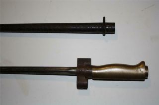 Antique Wwi French M1886 Lebel Bayonet W/ Scabbard