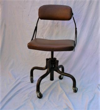 Vintage Industrial DO/More Office Desk Chair Mid Century Emeco Era 3