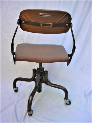 Vintage Industrial DO/More Office Desk Chair Mid Century Emeco Era 5