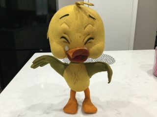 Rare Yakky Doodle Duck Hard Plush Figure 14 “ Hanna Barbera