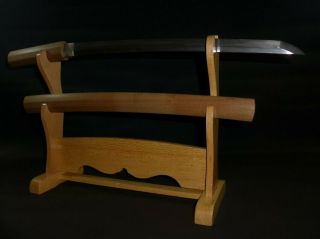 Wakizashi (sword) W/white Sheath : Sadamori : Muromachi : 26.  6 × 17.  8 " 660g