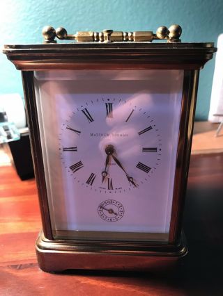 Estate Vintage Matthew Norman Swiss Repeater Carriage Clock
