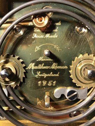Estate Vintage Matthew Norman Swiss Repeater Carriage Clock 9
