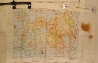 Wwii Aaf Cloth Chart Pilot Escape Map Philippine Series (two Sided) C43 And C44