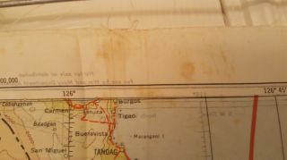 WWII AAF Cloth Chart Pilot Escape Map Philippine Series (Two sided) C43 and C44 5