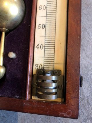 VINTAGE SIKES HYDROMETER with weights and Needs thermometer 4