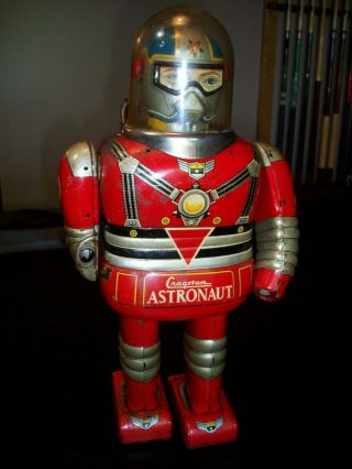 vintage Cragstan Astronaut,  antique toy from Japan,  battery operated robot 10