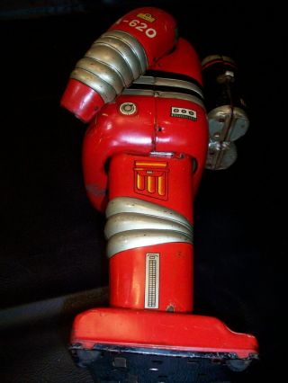 vintage Cragstan Astronaut,  antique toy from Japan,  battery operated robot 6
