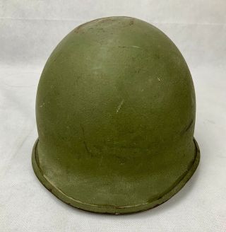 Ww2 Us Military M1 Back Seam Vintage Helmet With Firestone Liner