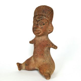 Mexican Statue Pre - Columbian Mayan Figurine Clay Pottery Mexico Inca Aztec 9,  25 "