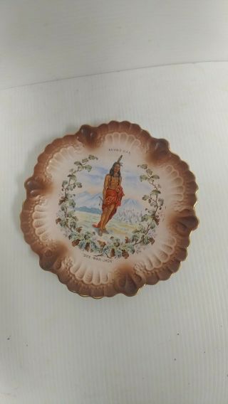 Calendar Plate Round Oak Stove Advertising Doe - Wah - Jack Dowagiac Michigan 3