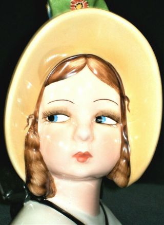 Antique Italy Lenci Torino Essevi By Sandro Vacchetti Girl Doll Ceramic Figurine