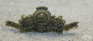 Ww1 Cef 219th Battalion,  Nova Scotia Highlanders Collar Badge (17426)